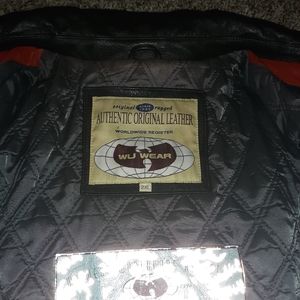 Authentic Wu Wear leather jacket
